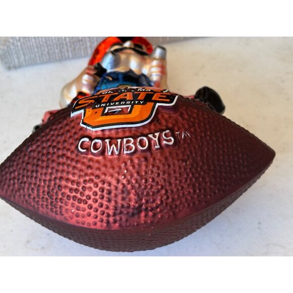Oklahoma State University Cowboys Football Pistol Pete Metallic Ornament (READ) - Picture 6 of 10